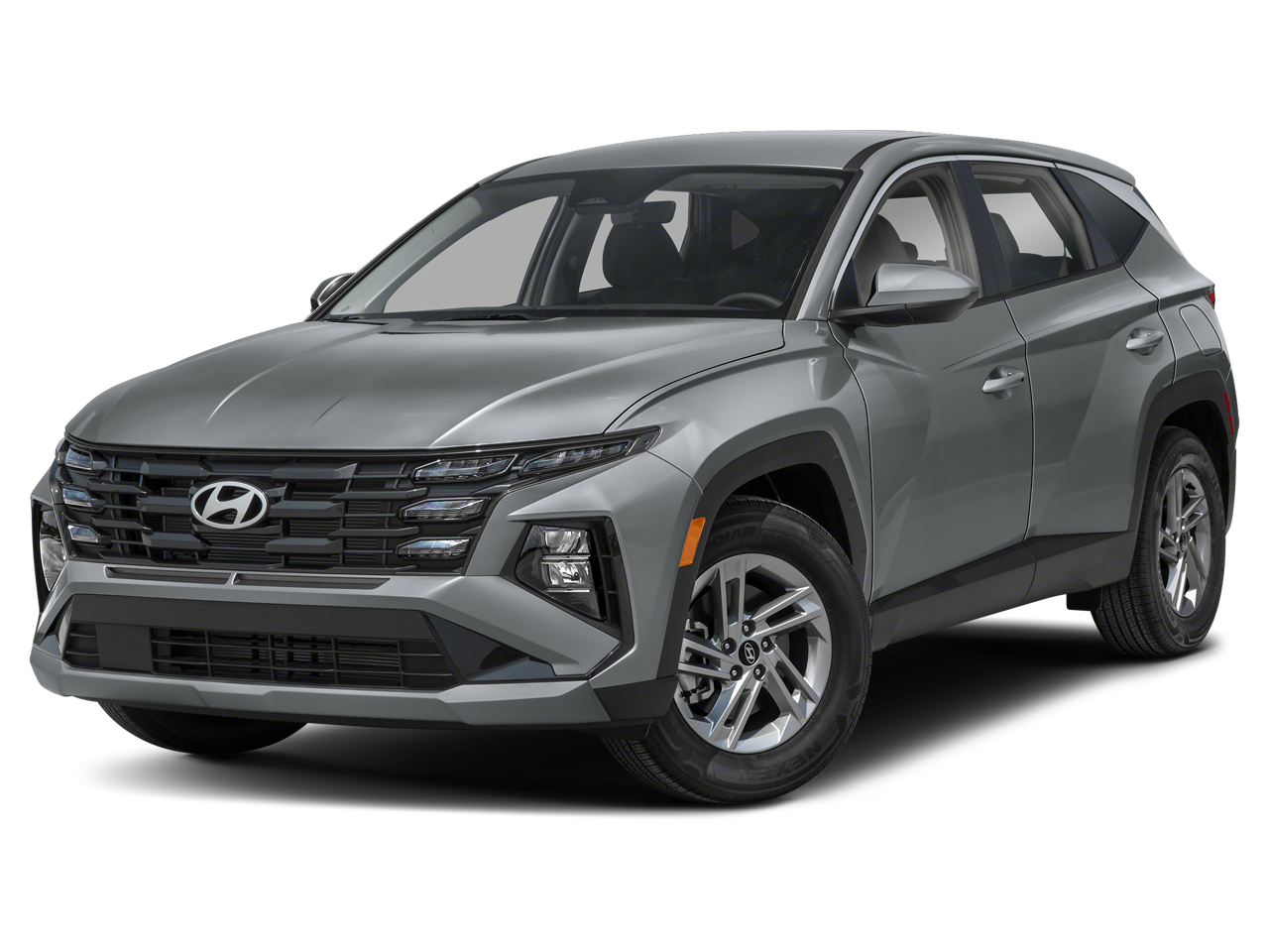 2026 Hyundai TUCSON SE in Hampton Gray — front three-quarter view