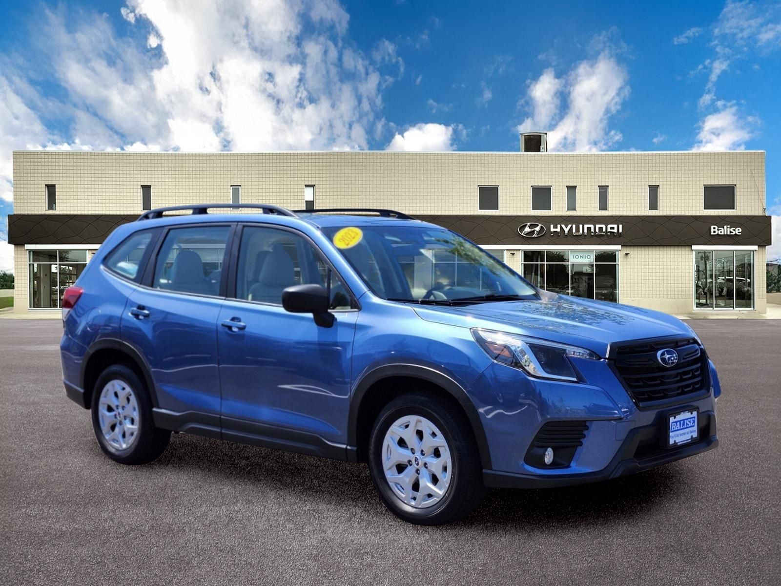 2023 Subaru Forester Base in Horizon Blue Pearl — front three-quarter view