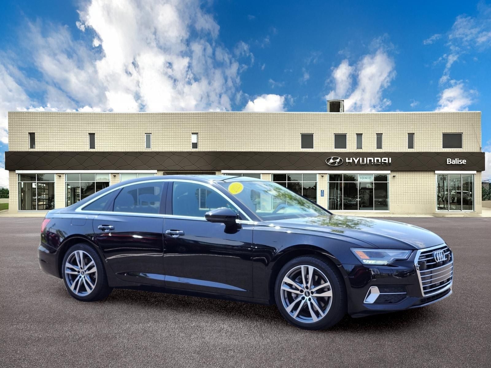 2023 Audi A6 45 Premium 45 TFSI in Brilliant Black — front three-quarter view